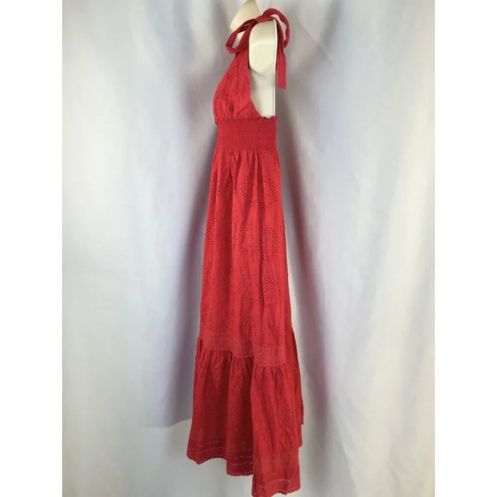 Alice + Olivia Levine Eyelet-Embroidered Linen Blend Maxi Dress $660 - Picture 6 of 13